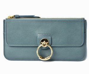 クロエ 財布/マルチポーチ/スリムジップ Chloe 長財布/スマホケース TESS レディース レザー アッシュブルー