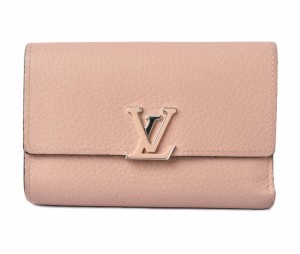 ルイヴィトン  財布 LOUIS VUITTON 三つ折り財布/ポルトフォイユ・カプシーヌ コンパクト トリヨンマグノリア M62156 【中古】