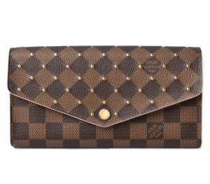 ルイヴィトン 中古 財布 LOUIS VUITTON 長財布/ポルトフォイユ・サラ N60249 ダミエ スタッズ【中古】