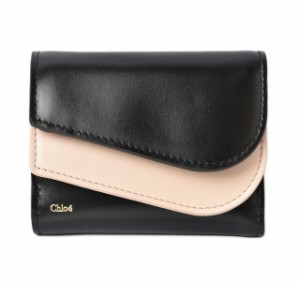 クロエ ミニ財布/ミニウォレット Chloe 財布 KIKI スモールパース/ウォレット ブラック/ベージュ