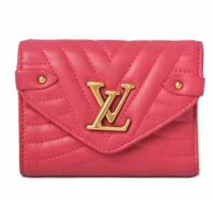 ルイヴィトン 財布/三つ折り ニューウェーブ LOUIS VUITTON 3つ折 コンパクト・ウォレット レディース レザー フリージア M63821【中古】