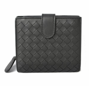 ボッテガヴェネタ 財布/二つ折り メンズ/レディース BOTTEGA VENETA 財布 イントレチャート ブラック 121059