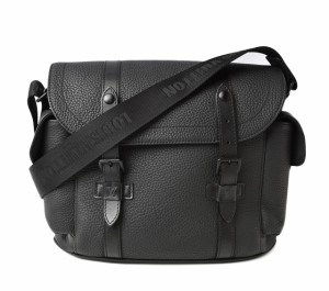 ルイヴィトン ショルダーバッグ メンズ向け LOUIS VUITTON クリストファー・メッセンジャーバッグ M58476 ブラック トリヨンレザー【中古