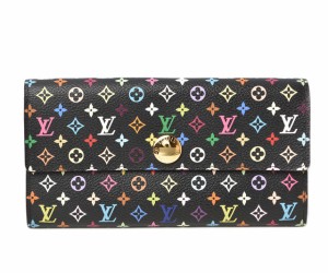 ルイヴィトン 財布 LOUIS VUITTON 長財布/ポルトフォイユ・サラ　モノグラム・マルチカラー ノワール M93533【中古】