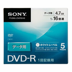 ソニー データ用DVD-R 16倍速 5mmケース 5枚パック 5DMR47KLPS