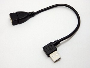 エスエスエーサービス USB接続ハードディスク録画対応TV/レコーダー用 HDD接続ケーブル [ USB A(オス) - A(メス)L型 ・20