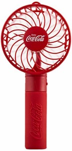 カミオジャパン 携帯扇風機 ハンディファン コカコーラ レッド 充電式 ネックストラップ付 風量調節可能 24190