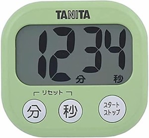 タニタ キッチン 勉強 学習 タイマー マグネット付き 大画面 大音量 100分 グリーン TD-384 GR でか見えタイマー