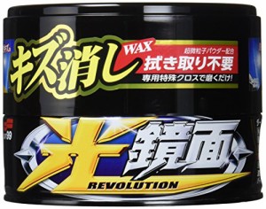 ソフト99(SOFT99) ワックス WAX 光鏡面WAX ダーク&ブラック車用 自動車塗装面のキズ消し、保護及びつや出し用 クロス 00420