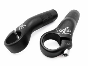 フォグリア(FOGLIA) バーエンドバー ブラック サイクリング 自転車 クロスバイク ハンドル カスタマイズ 手首の疲労を軽減