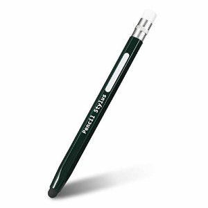エレコム タッチペン 持ちやすい鉛筆型 【 スマホ/タブレット 対応 】 シリコン グリーン P-TPENGR
