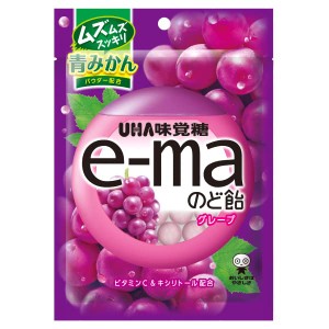 味覚糖 e-ma イーマ のど飴 袋 グレープ 50g × 12袋入 (6×2) /ぶどう