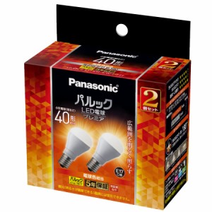 パナソニック LED電球 プレミア E17口金 電球40形相当 2個入 電球色相当(4.2W) 小形電球広配光タイプ 密閉器具対応 LDA4LG