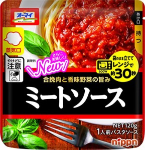 オーマイ レンジでミートソース 120g ×12袋