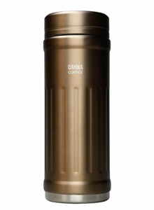 シービージャパン 水筒 直飲み 真空断熱 2層構造 テフロン加工 ベージュ 410 カフア コーヒー ボトル QAHWA