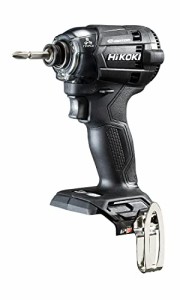 HiKOKI(ハイコーキ) 18V 充電式インパクトドライバー 最大締付トルク180N・m ストロングブラック 蓄電池・充電器・ケース・ビット別