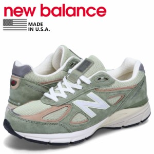 ニューバランス new balance 990 スニーカー メンズ Dワイズ MADE IN USA グリーン U990GT4