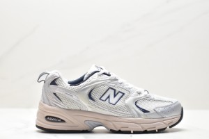 NEW BALANCE MR530 width D WHITE SILVER BLACK ニューバランス 530 レディース シルバー スニーカー