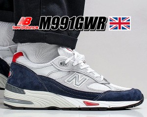 ニューバランス M991 UK NEW BALANCE M991GWR MADE IN ENGLAND Width:D スニーカー トリコロール UK ネイビー レッド