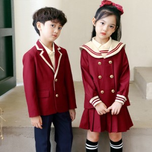 制服 子供スーツ 男の子 女の子 セットアップ キッズ 長袖 春秋 アウター シャツ ミニスカート 入学式 卒業式 おしゃれ 通学着 フォーマ