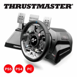 Thrustmaster T-GT II ステアリングコントローラー ペダルセット ハンコン ハンドルコントローラー GT7 PS5 PS4 PC 1年保証 輸入品 