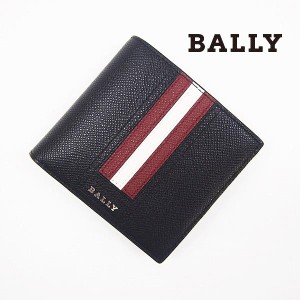バリー BALLY 二つ折り財布（小銭入れ付き）ブラック  ブランド 新作 ギフト 祝い 誕生日 バースデー 父の日 プレゼント BA-210