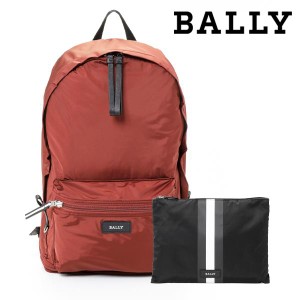 バリー BALLY リュックサック 折りたたみ バックパック バッグ（ダークレッド）ブランド 新作 ギフト 祝い 誕生日 バースデー 父の日 プ