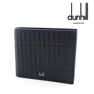 ダンヒル DUNHILL 二つ折り財布（小銭入れ付き）ブラック  ブランド 新作 ギフト 祝い 誕生日 バースデー 父の日 プレゼント DH-244