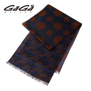 ガガミラノ GAGA MILANO ストール スカーフ （ネイビー系）ブランド 新作 ギフト 祝い 誕生日 バースデー 父の日 プレゼント GM-003