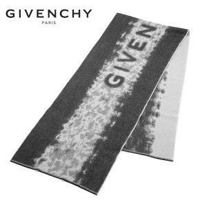 ジバンシー GIVENCHY ウールマフラー ストール（グレー）ブランド 新作 ギフト 祝い 誕生日 バースデー 父の日 プレゼント GV-014