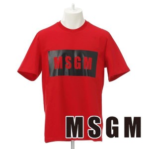 エムエスジーエム MSGM Ｔシャツメンズ シャツ（レッド）ブランド 新作 ギフト 祝い 誕生日 バースデー 父の日 プレゼント MG-003