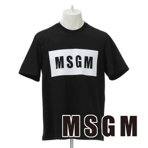 エムエスジーエム MSGM Ｔシャツメンズ シャツ（ブラック）ブランド 新作 ギフト 祝い 誕生日 バースデー 父の日 プレゼント MG-004