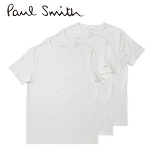 ポールスミス PAUL SMITH 半袖 Tシャツ 3PパックT メンズ（ホワイト）ブランド 新作 ギフト 祝い 誕生日 バースデー 父の日 プレゼント P