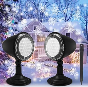Syslux LED 雪投影 クリスマス プロジェクターライト クリスマスイル バレンタインデー ロマンチック スポットライトLED投光器 置物ライ