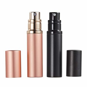 Black +Rose Gold アトマイザー 詰め替え AsaNana ポータブル クイック 香水噴霧器 携帯用 詰め替え容器 香水用 ワンタッチ補充 香水スプ