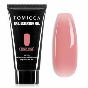 ビーンレッド TOMICCA 長さだし ジェルネイル ポリジェル 単品 60g UV/LEDライト対応 初心者用（015）