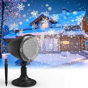 Syslux LED 雪投影 投影ランプ プロジェクター クリスマスライト バレンタインデー ロマンチック スポットライトLED投光器 置物ライト パ