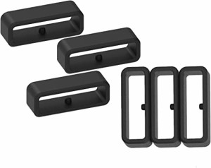 6pcs For garmin ForeAthlete 35 35J 45 45J 45S / Forerunner35ｊ45 J に対応リストバンド交換用修理用遊環ベルトループ シリコーン製ブ