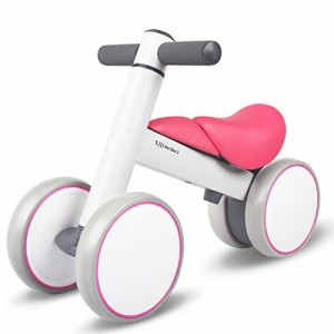 マゼンタ XJD 三輪車 10ヶ月-3歳 Mini Bike チャレンジバイク 幼児用 こども自転車 ベビーバイク こども 乗り物 一歳の誕生日プレゼント 