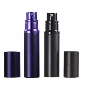 Black + MatBlue アトマイザー 詰め替え AsaNana ポータブル クイック 香水噴霧器 携帯用 詰め替え容器 香水用 ワンタッチ補充 香水スプ