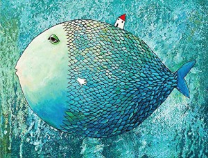 トビウオ CHengQiSM 1000ピース ジグソーパズル 魚 パズル トビウオ 宇宙 flying fish おしゃれ インテリア プレゼント（70×50cm）