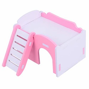 Pink VORCOOL ハムスターハウス 小動物 ハムスター巣箱 小屋 隠れ家 遊び場 通気 登りやすい 運動不足解消 ピンク ペット ハムスターハウ