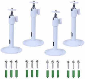 ホワイト 防犯カメラウォールマウント 防犯カメラスタンド 汎用 カメラマウント CCTVカメラブラケット 天井 壁取り付け用 固定スタンド 