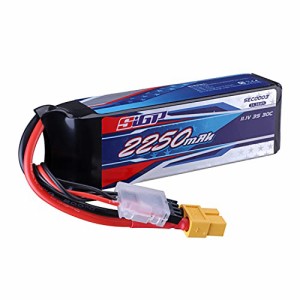 SIGP 3S RCリポバッテリー30C 11.1V 2250mAh XT60プラグ付き RC 飛行機クワッドコプターヘリコプタードローン FPV レーシングホビー