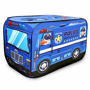 パトカー Ansimple 子供用テント 子供用ボールハウス 秘密基地 屋内遊具 専用収納袋付き キッズ 幼児 ベビー用 折りたたみ ワンタッチ 軽