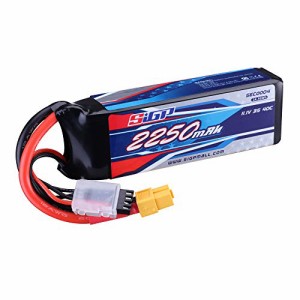 SIGP 11.1V 3S RCリポバッテリー40C 2250mAh XT60プラグ付きRC飛行機クワッドコプターヘリコプタードローンFPVレーシングホビー