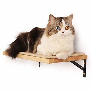 サイザル麻マット FUKUMARU 壁掛け式猫用ステップ キャットウォーク 木製 取り付け簡単