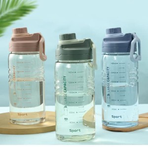 1500ml_blue 1500ml ボトル 水筒 大容量 ポータブルストロースポーツウォーターボトル BPAフリー プラスチックウォーターボトル 大人 子