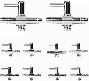 TAORAYO レバーバルブ エアチューブ 用 両面コック レバー バルブ 分岐管 水槽 水族館 エアー 気流制御 調節 10個