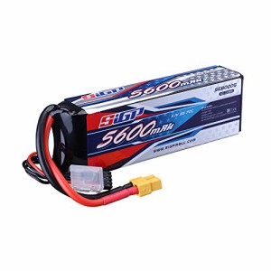 SIGP 3S 11.1V リポバッテリー 5600mAh 70C ソフトパック（XT60 コネクター付き）RC カートラックタンクボートレース趣味用